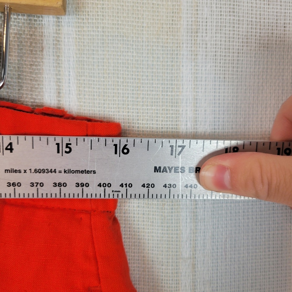 Zara Woman High Rise Wide Leg 100% Linen Pants Red Size Large Lagenlook - Picture 5 of 12